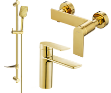 Mexen Zero DF62 Duschset, gold - 71104DF62-50