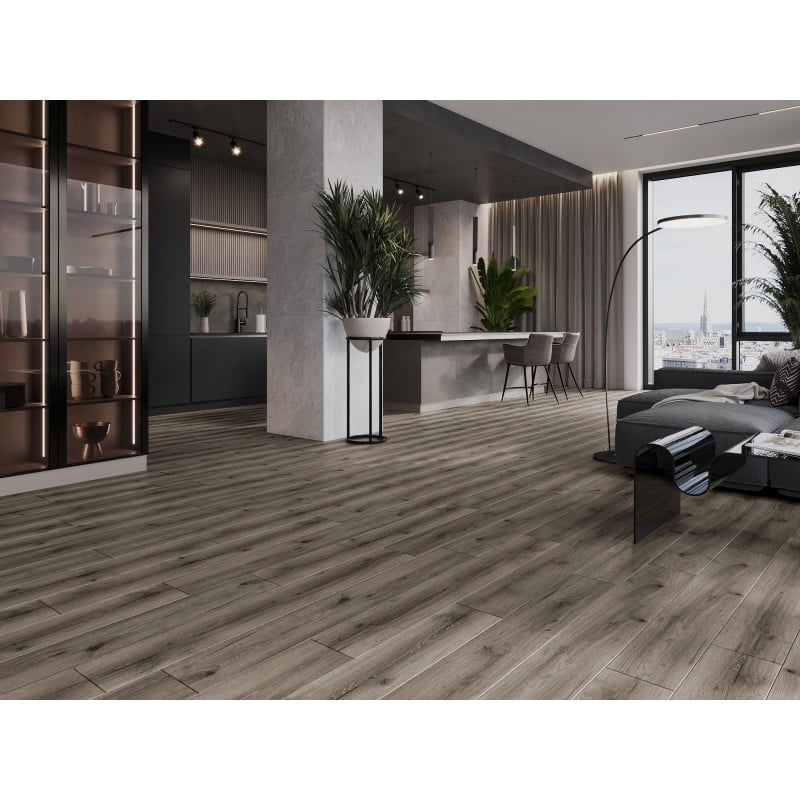 Mexen Sierra Vista Vinylplatten 1240 x 182 mm SPC 6,5 mm, IXPE Unterlage 1,5 mm, 4 V-Fuge, Eiche - F1004-1240-182-505-4V1-01