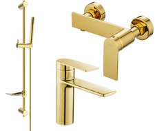Mexen Zero DF70 Duschset, gold - 71104DF70-50