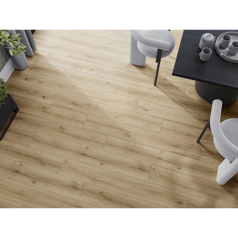 Mexen Sun Valley Vinylplatten 1240 x 182 mm SPC 6,5 mm, IXPE Unterlage 1,5 mm, 4 V-Fuge, Eiche - F1006-1240-182-505-4V1-01