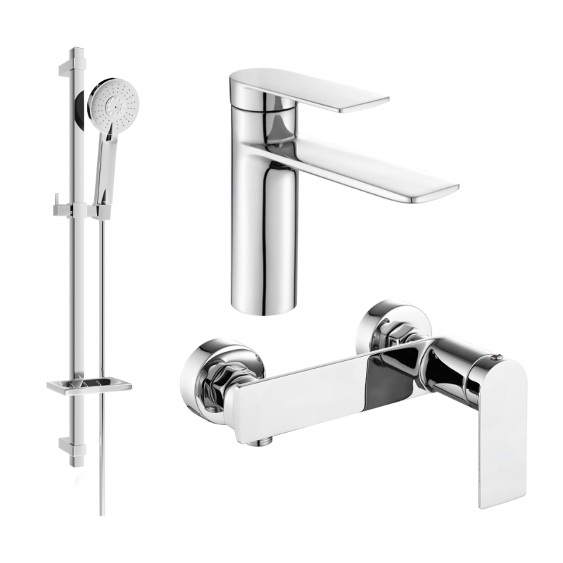 Mexen Zero DQ40 Duschset, Chrom - 71104DQ40-00