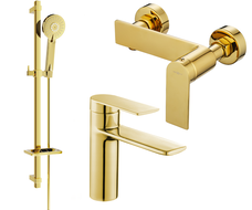 Mexen Zero DQ40 Duschsets, golden - 71104DQ40-50