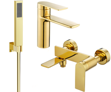 Mexen Zero R02 Wannenarmatur-Set, gold - 71103R02-50