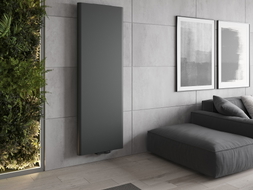 Mexen Flat VR20S Plattenheizkörper 1800 x 300 mm, mittlerer unterer Anschluss, 654 W, anthrazit - W6VR20S-180-030-66