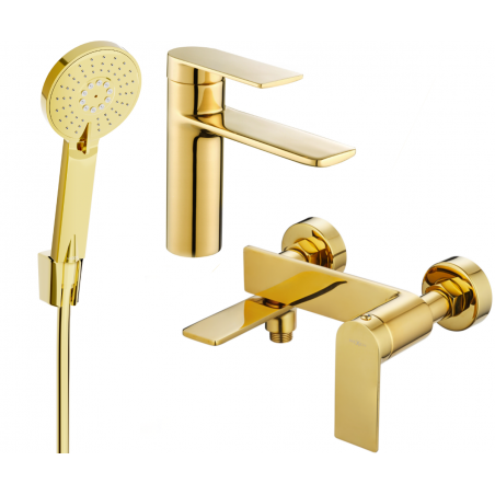 Mexen Zero R40 Badewannen-Set, Gold - 71103R40-50