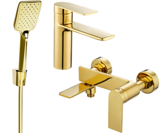 Mexen Zero R62 Badezimmerset, gold - 71103R62-50
