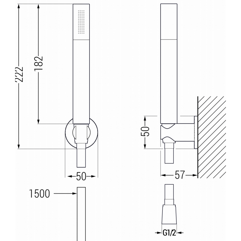 Mexen Zero R70 Badewannen-Set, Gold - 71103R70-50