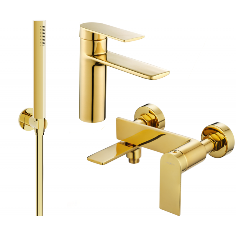 Mexen Zero R70 Badewannen-Set, Gold - 71103R70-50