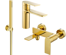 Mexen Zero R70 Badewannen-Set, Gold - 71103R70-50