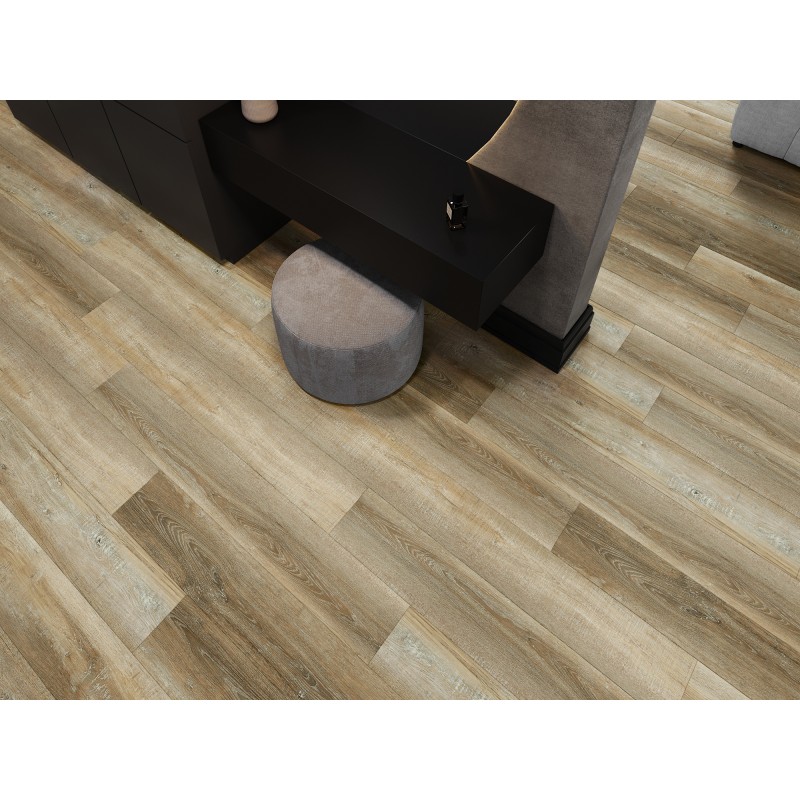 Mexen Cortland Vinylplatten 1240 x 182 mm SPC 6,5 mm, IXPE Unterlage 1,5 mm, 4 V-Fuge, Eiche - F1008-1240-182-505-4V1-01