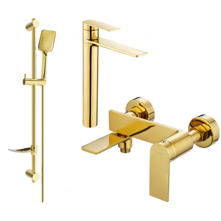 Mexen Zero DF62 Wannenset, gold - 7113DF62-50