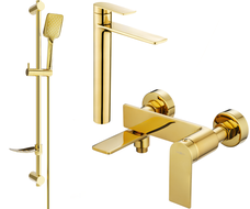 Mexen Zero DF62 Wannenset, gold - 7113DF62-50