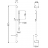 Mexen Zero DF70 Wannenset, Gold - 7113DF70-50