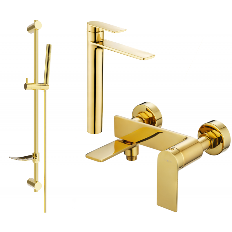 Mexen Zero DF70 Wannenset, Gold - 7113DF70-50