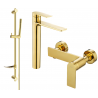 Mexen Zero DF70 Duschset, gold - 71114DF70-50