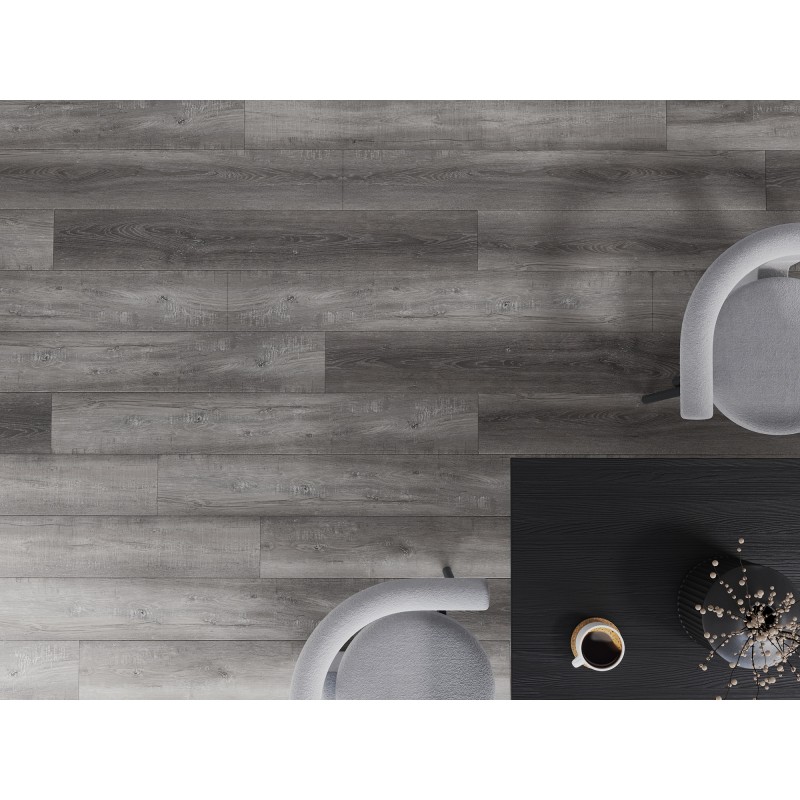 Mexen El Monte Vinylplatten 1240 x 182 mm SPC 6,5 mm, IXPE-Unterlage 1,5 mm, 4 V-Fuge, Eiche - F1011-1240-182-505-4V1-01