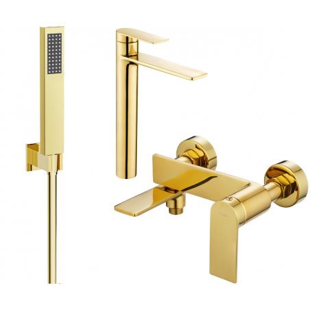 Mexen Zero R02 Badewannenset, golden - 71113R02-50