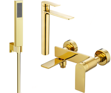 Mexen Zero R02 Badewannenset, golden - 71113R02-50