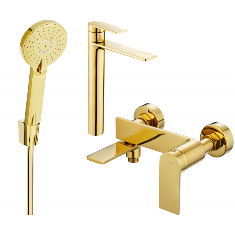Mexen Zero R40 Badewannenset, gold - 71113R40-50