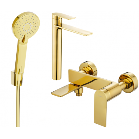 Mexen Zero R40 Badewannenset, gold - 71113R40-50