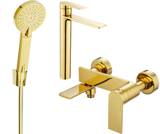 Mexen Zero R40 Badewannenset, gold - 71113R40-50