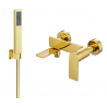 Mexen Zero R02 Badewannenarmatur mit Duschset, gold - 7113R02-50