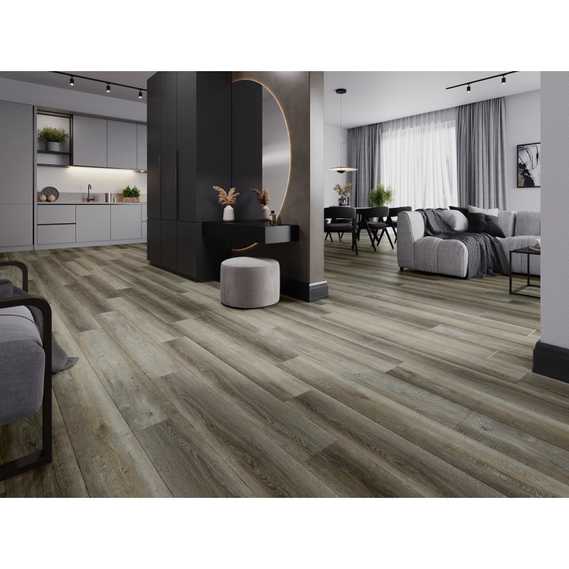 Mexen Aspen Vinylplatten 1240 x 182 mm SPC 6,5 mm, IXPE-Unterlage 1,5 mm, 4 V-Fuge, Eiche - F1012-1240-182-505-4V1-01
