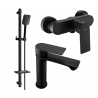 Mexen Royo DQ62 Duschset, schwarz - 72204DQ62-70