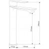 Mexen Royo DF05 Duschset, schwarz - 72214DF05-70