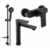 Mexen Royo DF40 Duschset, schwarz - 72214DF40-70