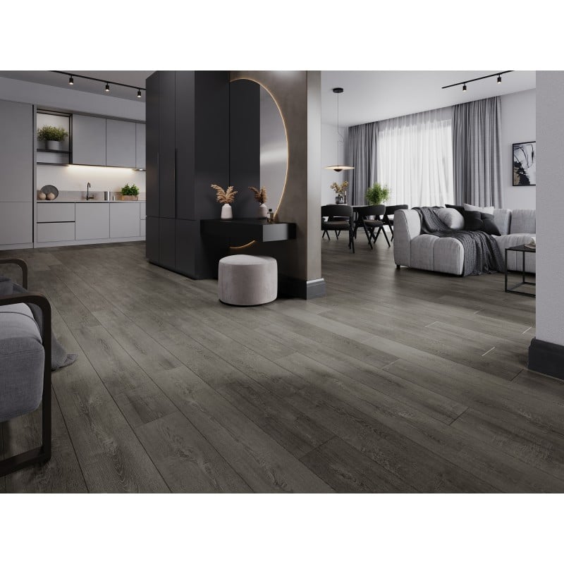 Mexen New Albany Vinylplatten 1240 x 182 mm SPC 6,5 mm, IXPE Unterlage 1,5 mm, 4 V-Fuge, Eiche - F1017-1240-182-505-4V1-01