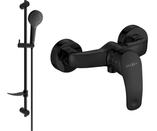 Mexen Fabia DF05 Duscharmatur mit Duschset, Schwarz - 74654DF05-70