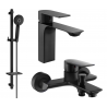 Mexen Alexa DQ40 Badewannen-Set, schwarz - 71203DQ40-70