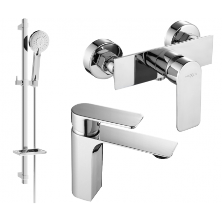 Mexen Alexa DQ40 Duschset, Chrom - 71204DQ40-00