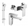 Mexen Alexa DQ40 Duschset, Chrom - 71204DQ40-00