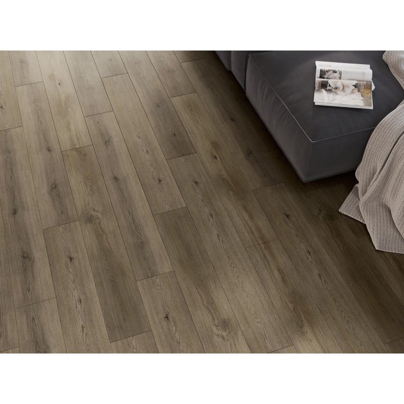 Mexen Perry Vinylplatten 1240 x 182 mm SPC 6,5 mm, IXPE Unterlage 1,5 mm, 4 V-Fuge, Eiche - F1021-1240-182-505-4V1-01