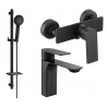 Mexen Alexa DQ40 Duschset, schwarz - 71204DQ40-70
