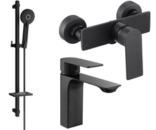 Mexen Alexa DQ40 Duschset, schwarz - 71204DQ40-70