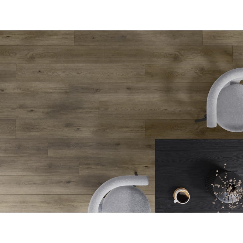 Mexen Perry Vinylplatten 1240 x 182 mm SPC 6,5 mm, IXPE Unterlage 1,5 mm, 4 V-Fuge, Eiche - F1021-1240-182-505-4V1-01