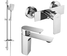 Mexen Alexa DQ62 Duschset, Chrom - 71204DQ62-00