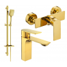 Mexen Alexa DQ62 Duschset, gold - 71204DQ62-50