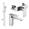 Mexen Alexa DS40 Duschset, Chrom - 71204DS40-00
