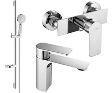 Mexen Alexa DS40 Duschset, Chrom - 71204DS40-00