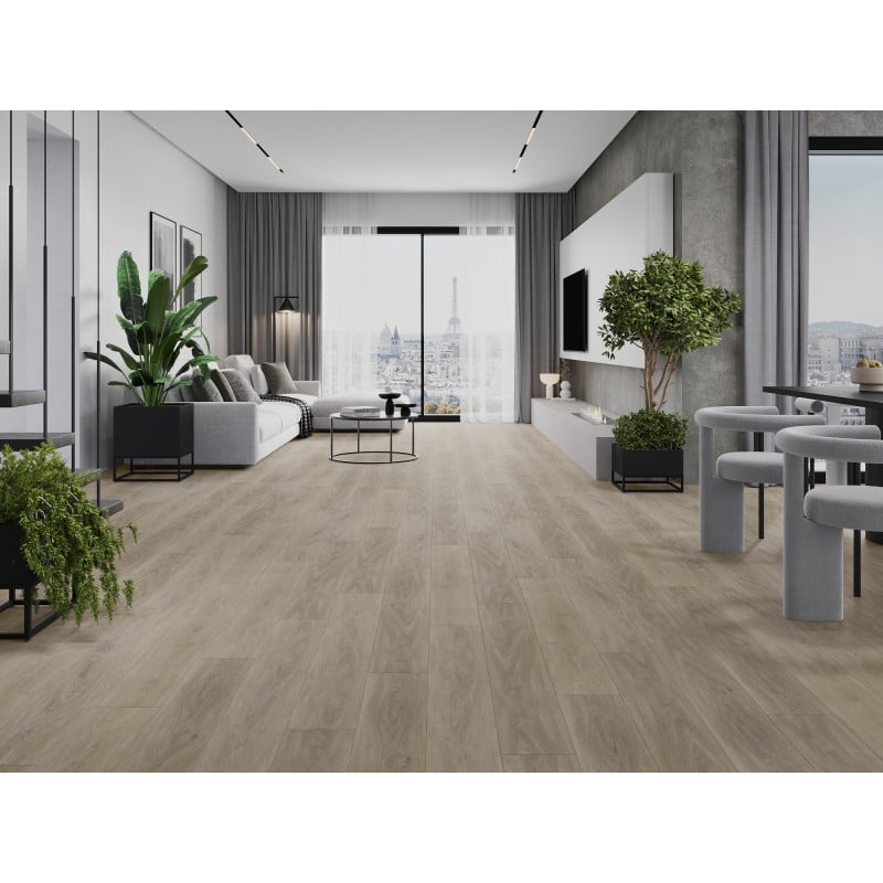 Mexen Parkland Vinylplatten 1240 x 182 mm SPC 6,5 mm, IXPE-Unterlage 1,5 mm, 4 V-Fuge, Eiche - F1024-1240-182-505-4V1-01