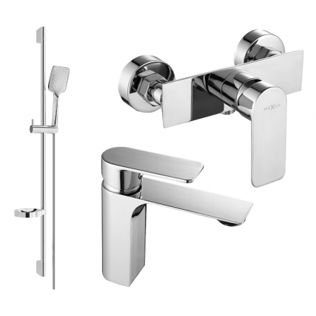 Mexen Alexa DS62 Duschset, Chrom - 71204DS62-00