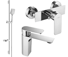 Mexen Alexa DS62 Duschset, Chrom - 71204DS62-00
