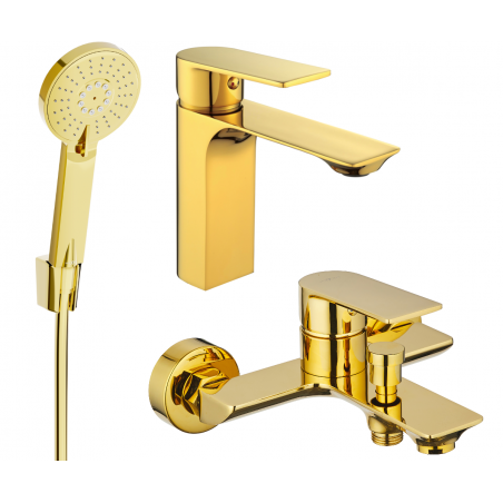 Mexen Alexa R40 Wannen-Set, gold - 71203R40-50