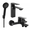 Mexen Alexa R40 Wannen-Set, schwarz - 71203R40-70