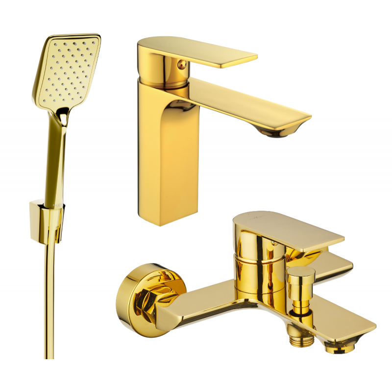 Mexen Alexa R62 Badewannenset, gold - 71203R62-50