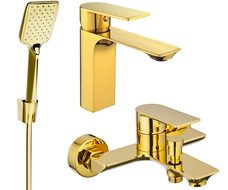 Mexen Alexa R62 Badewannenset, gold - 71203R62-50